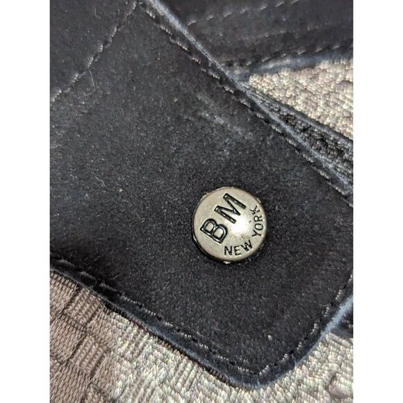 Bernie Mev New York Women's Black Gray Suede Jacqueline Wedge Bootie Size 38 - Picture 6 of 7